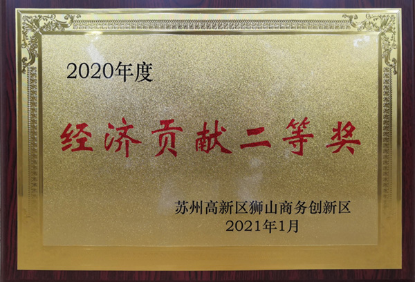 2020年度經(jīng)濟(jì)貢獻(xiàn)二等獎